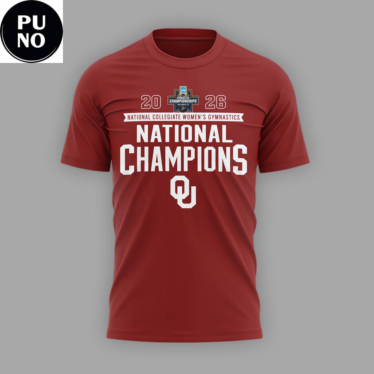 Oklahoma Sooners 2026 Women's Gymnastics National Champions Back2Back Hoodie Shirt