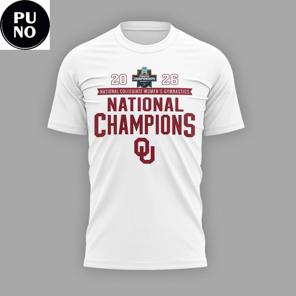 Oklahoma Sooners 2026 Women's Gymnastics National Champions Back2Back Hoodie Shirt