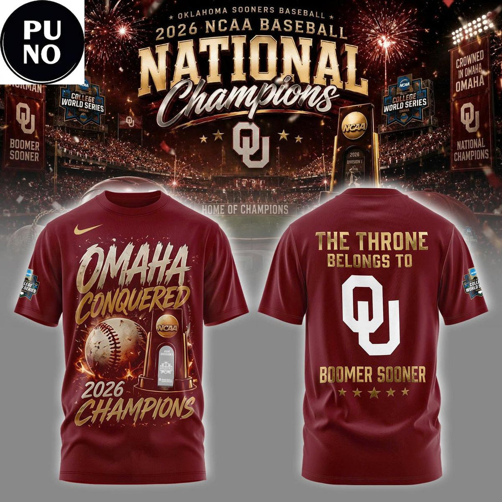 Oklahoma Sooners National Champions 2026 The Throne Belongs To Boomer Sooner Hoodie T-shirt