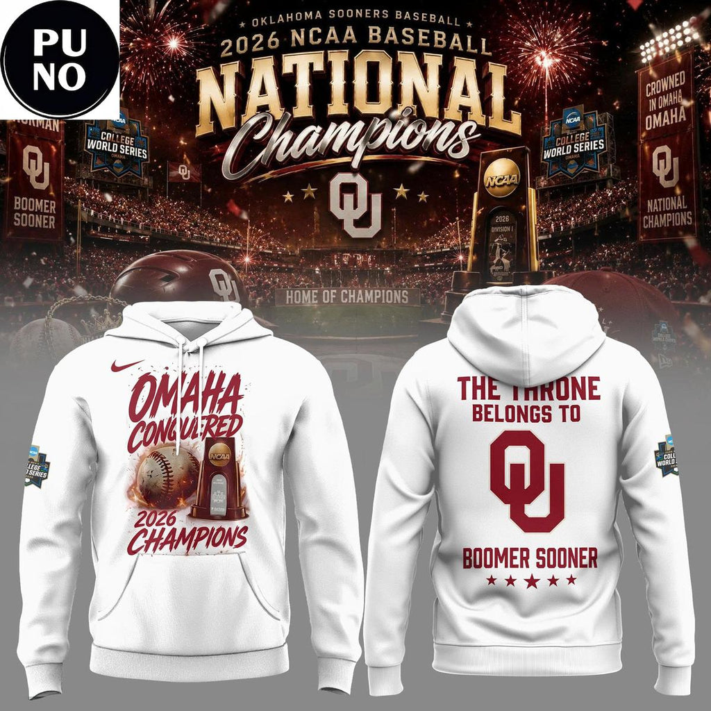 Oklahoma Sooners National Champions 2026 The Throne Belongs To Boomer Sooner Hoodie T-shirt
