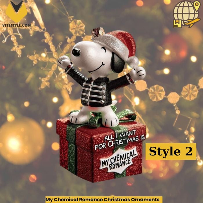 My Chemical Romance Christmas Ornaments