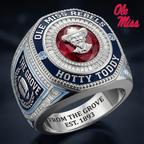 Ole Miss Rebels Hotty Toddy Championship 3D Ring