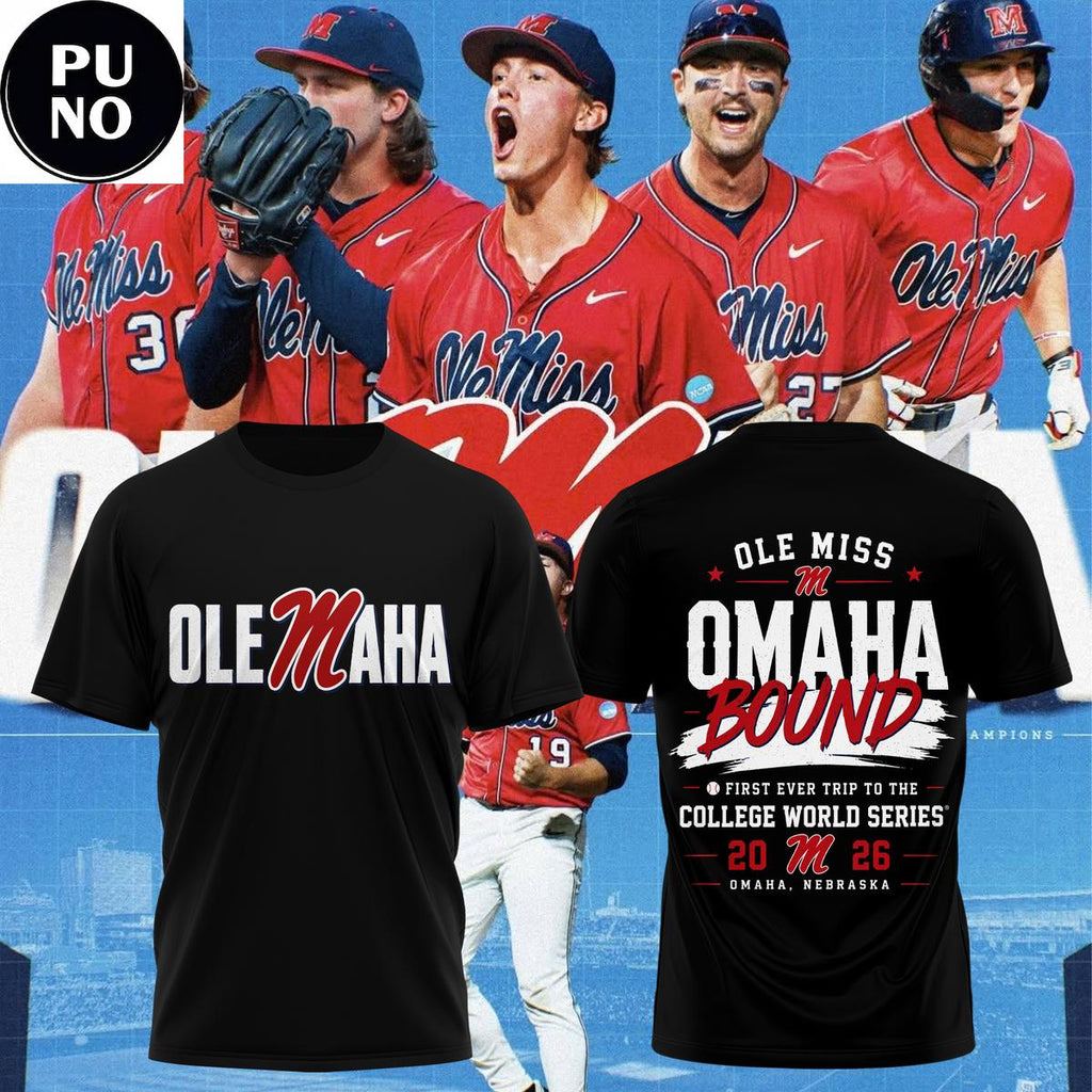 Ole Miss Rebels NCAA Baseball College World Series 2026 Omaha Bound Hoodie T-Shirt