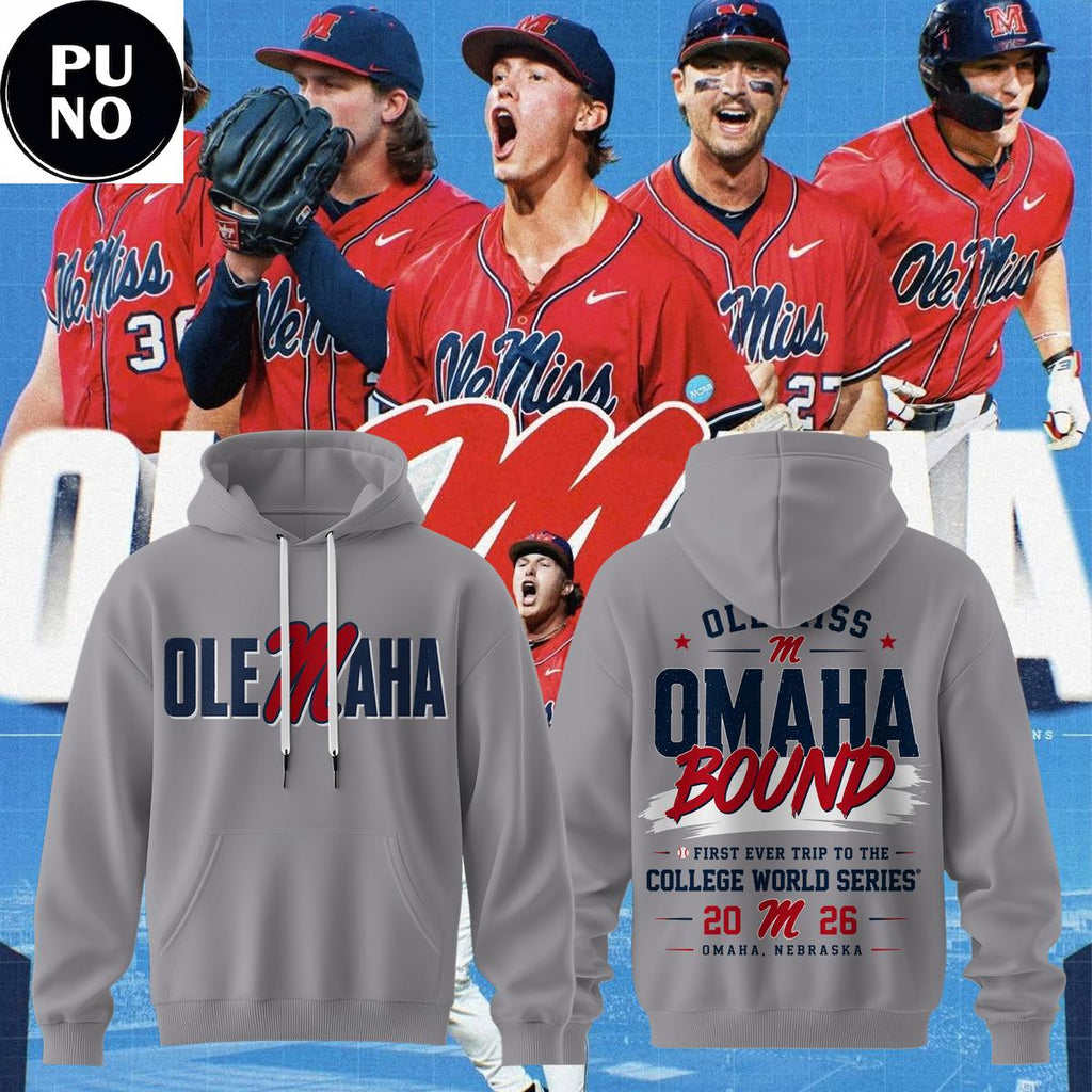 Ole Miss Rebels NCAA Baseball College World Series 2026 Omaha Bound Hoodie T-Shirt