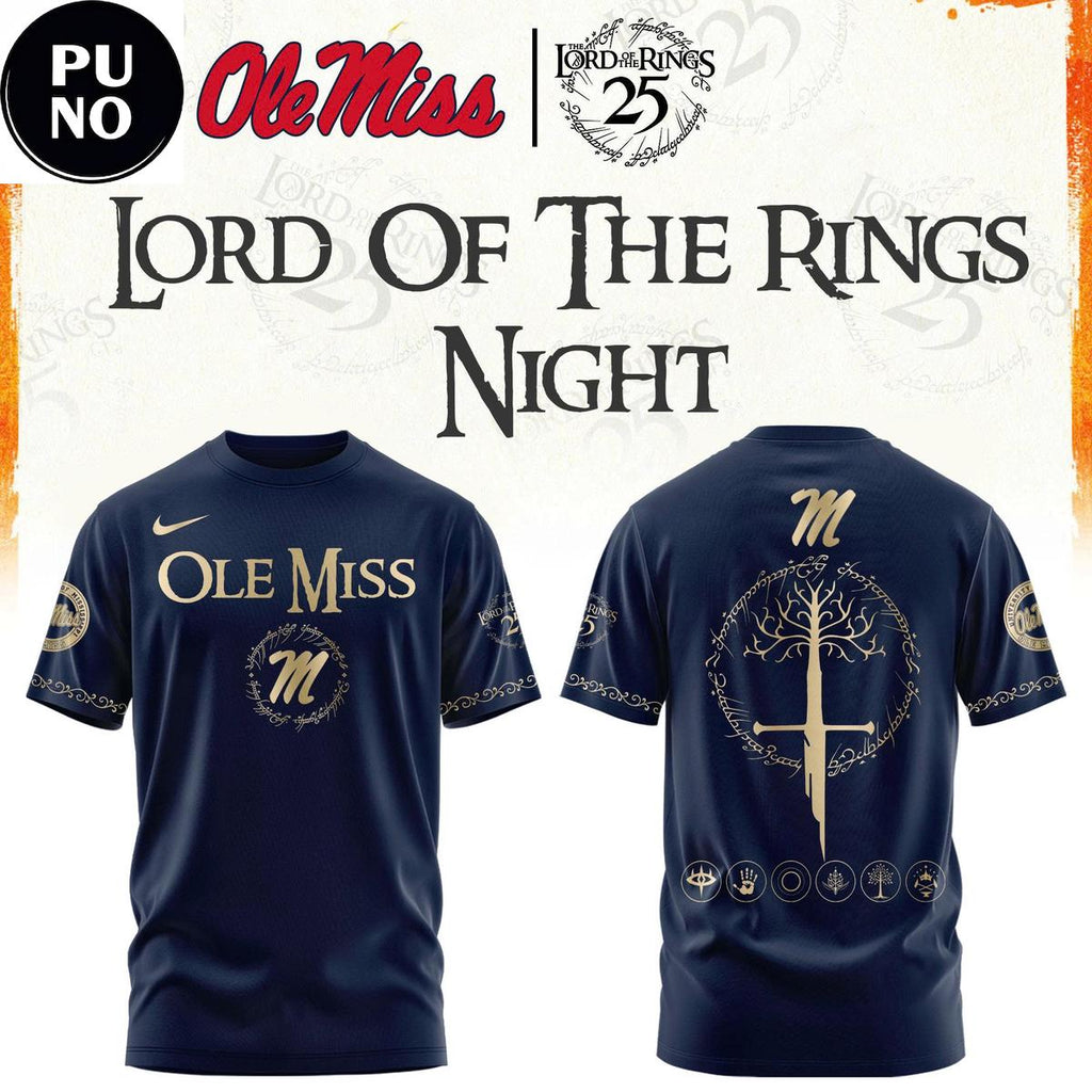 Ole Miss Rebels x Lord Of The Rings Night 2026 Hoodie T-Shirt