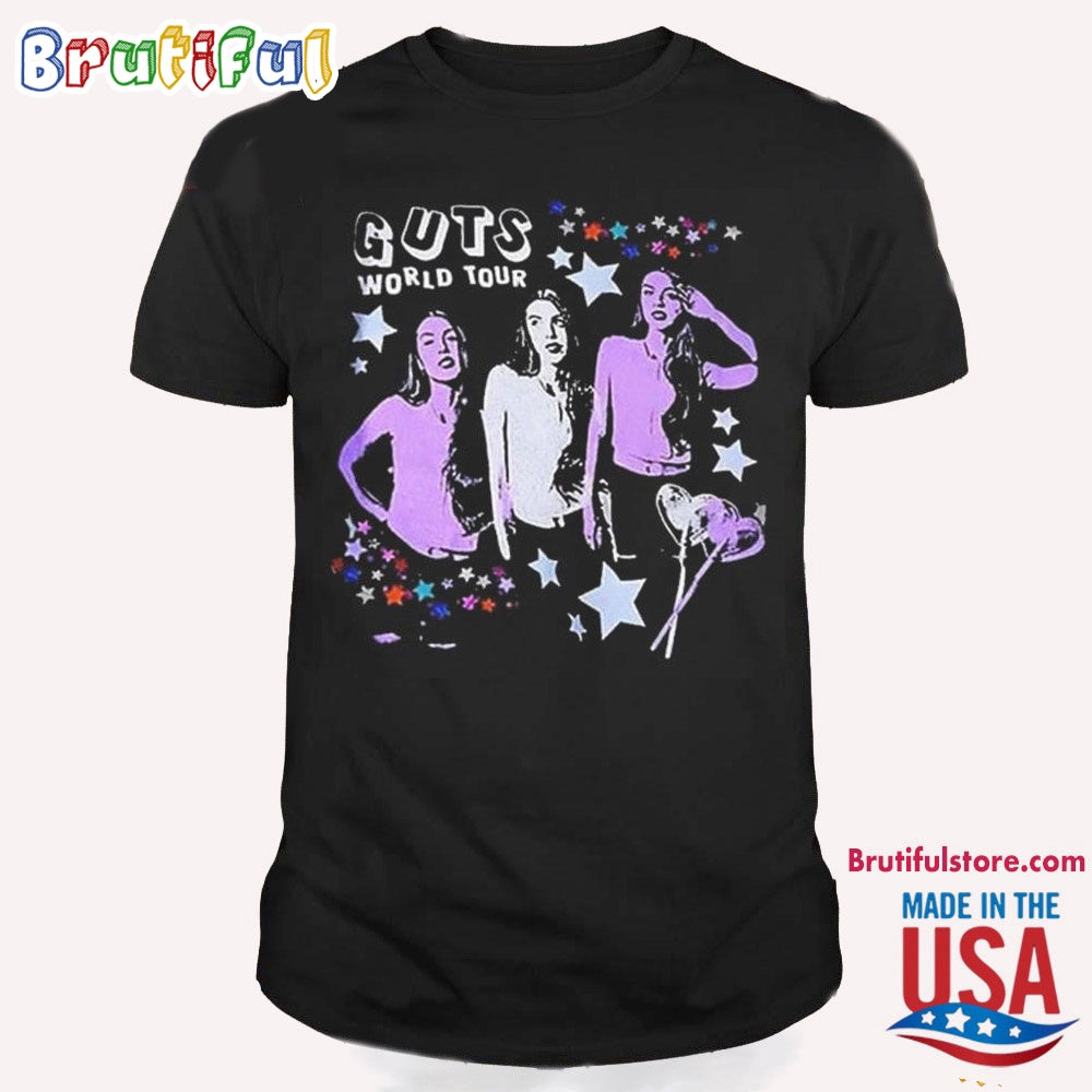 Olivia Rodrigo Guts World Tour 2024 T Shirt, Musics tour
