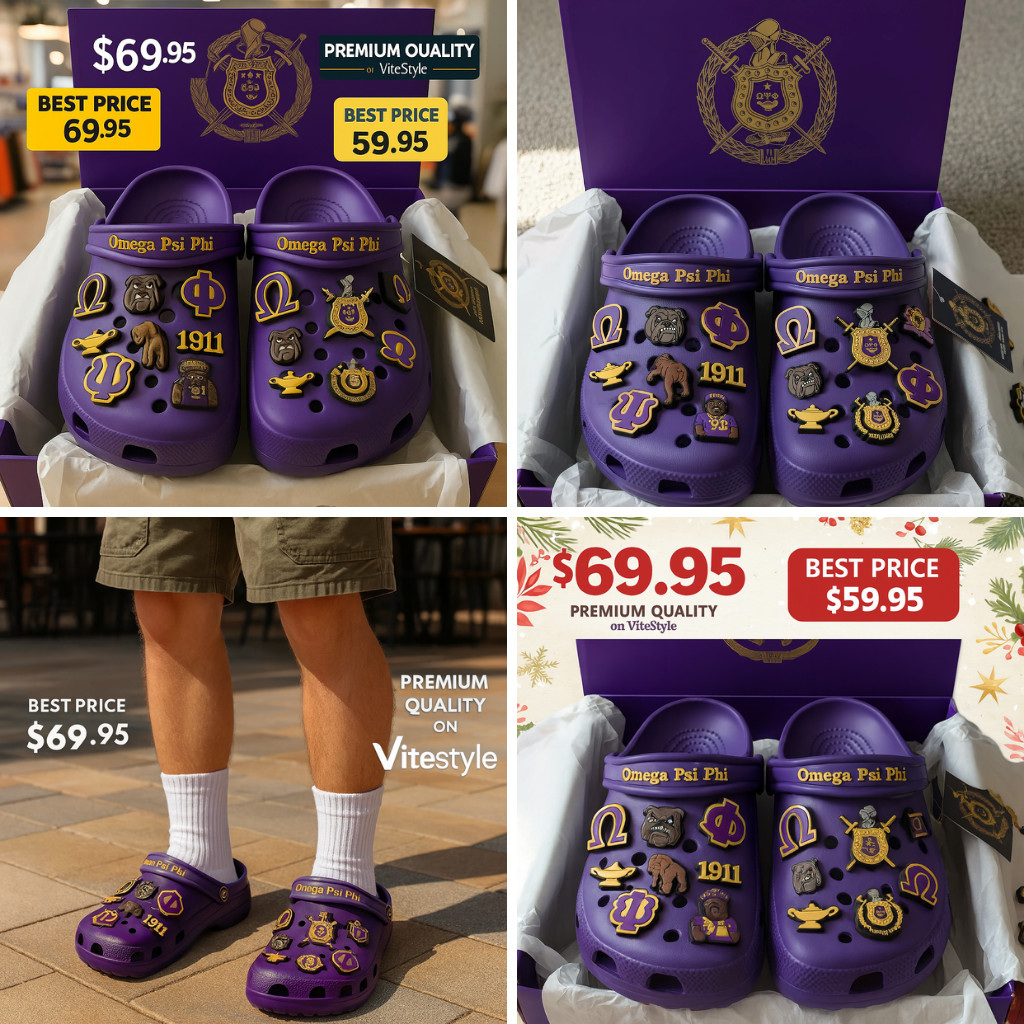 Omega Psi Phi Crocband Charms Crocs 2026