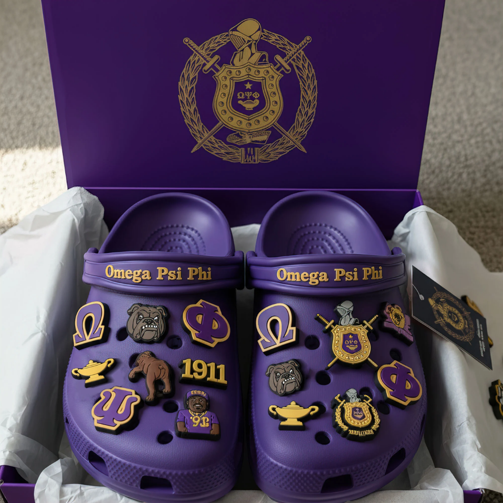 Omega Psi Phi Crocband Charms Crocs 2026