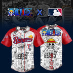 One Piece Anime x Texas Rangers 2026 Special MLB Jersey Version 2