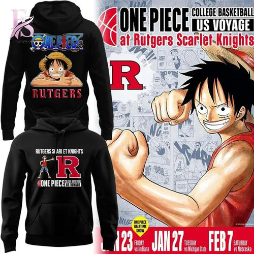 One Piece Rutgers Scarlet Knights Hoodie