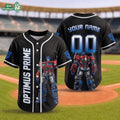 Optimus Prime Custom Transformers Baseball Jersey
