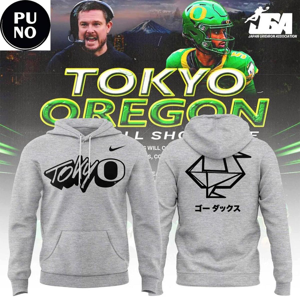 Oregon Ducks 2026 Tokyo Oregon Football Showcase T-Shirt