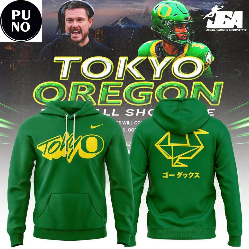 Oregon Ducks 2026 Tokyo Oregon Football Showcase T-Shirt