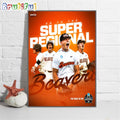 Oregon State 2024 NCAA Baseball Super Regional Champions Wall Art Poster Canvas