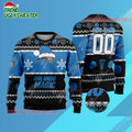 Personalized Orlando Magic Snowy Hoops Ugly Christmas Sweater
