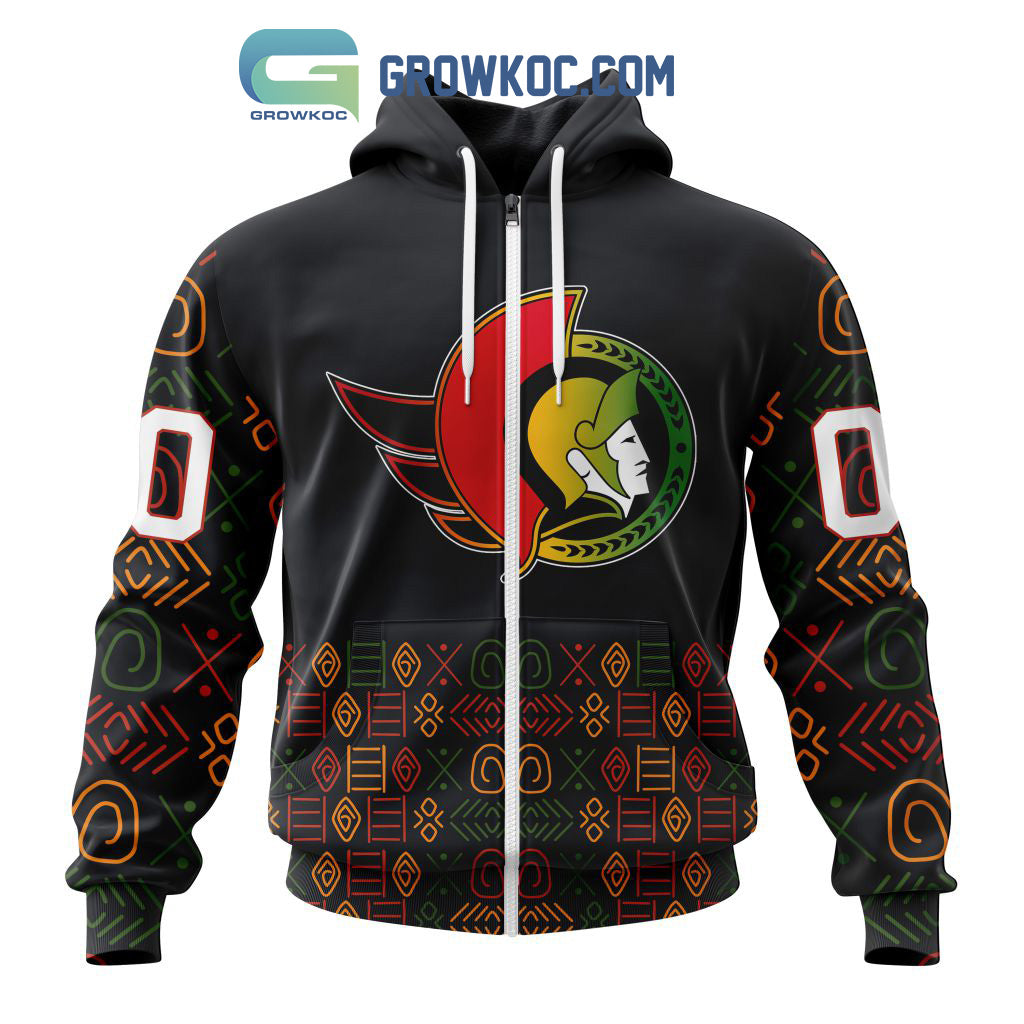 Ottawa Senators Black History Month Personalized Hoodie Shirts