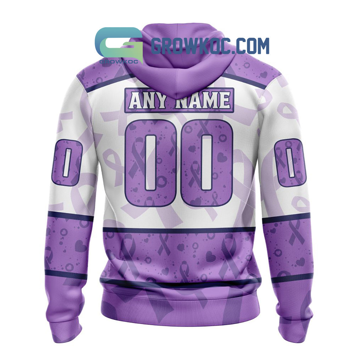 Ottawa Senators Lavender Fight Cancer Personalized Hoodie Shirts
