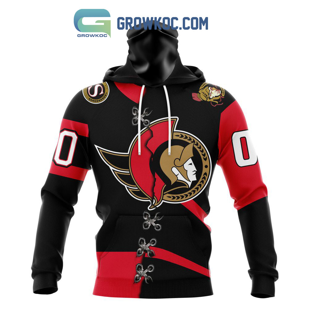 Ottawa Senators Mix Reverse Retro Personalized Hoodie Shirts
