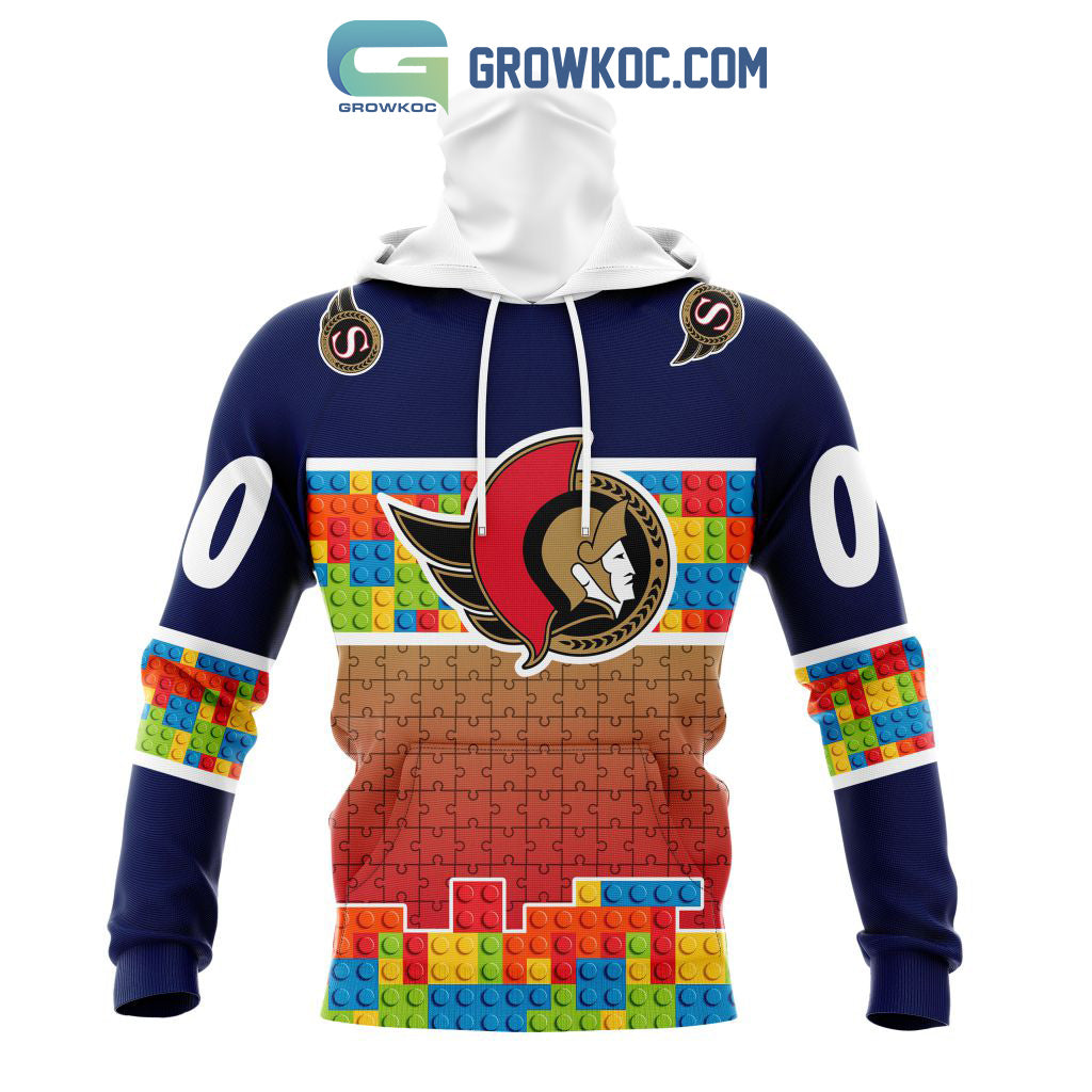 Ottawa Senators NHL Special Autism Awareness Design Hoodie T Shirt