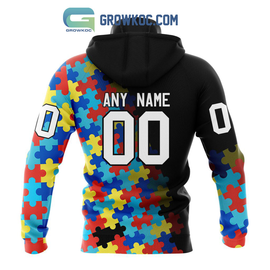 Ottawa Senators Puzzle Design Autism Awareness Personalized Hoodie Shirts