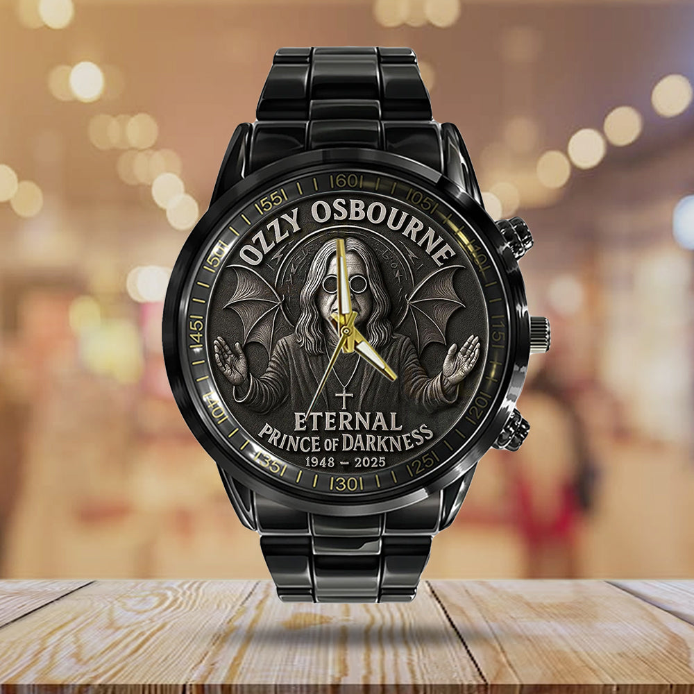 Ozzy Osbourne Black Stainless Steel Watch - MAITM 12454