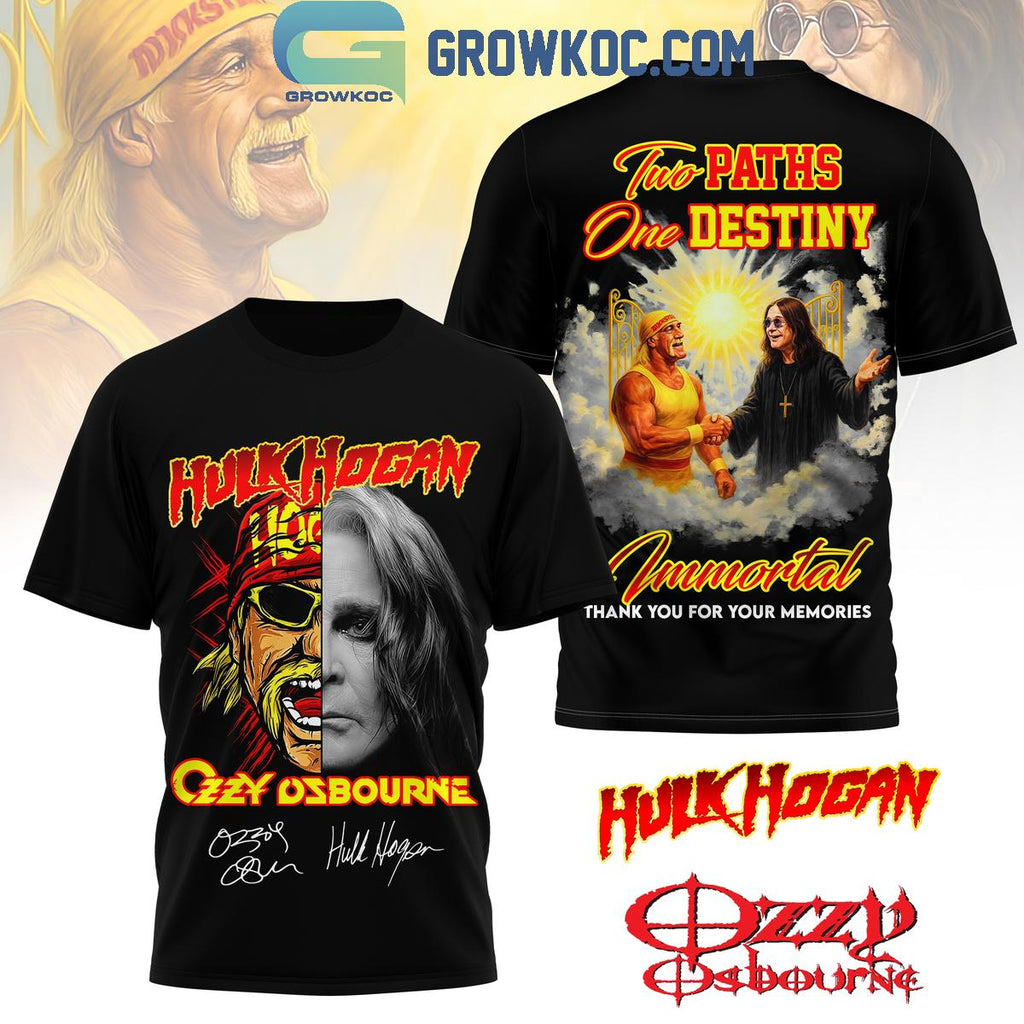 Ozzy Osbourne Hulk Hogan To Paths One Destiny Shirt