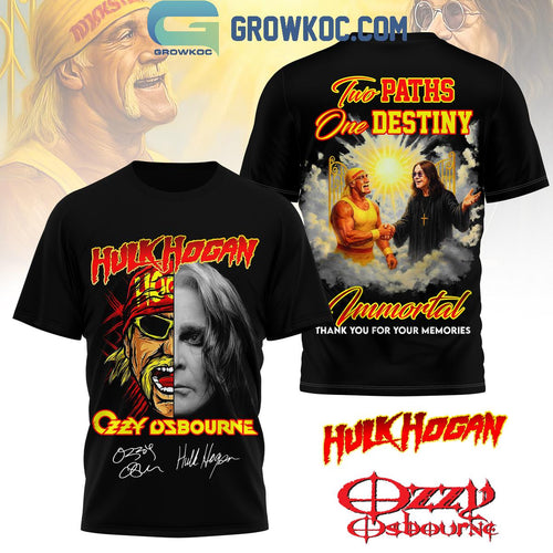 Ozzy Osbourne Hulk Hogan To Paths One Destiny Shirt