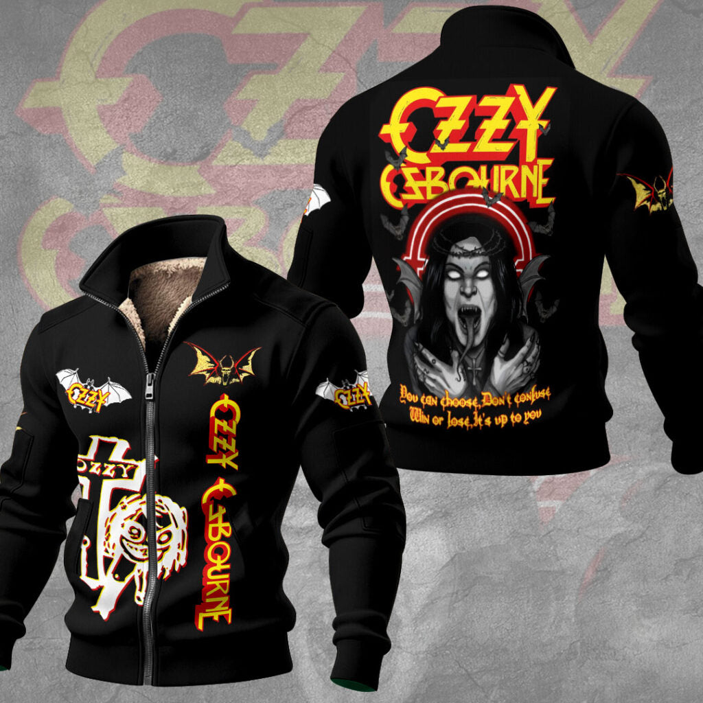 Ozzy Osbourne Thick Knit Fleece Jacket – TMTHU2770
