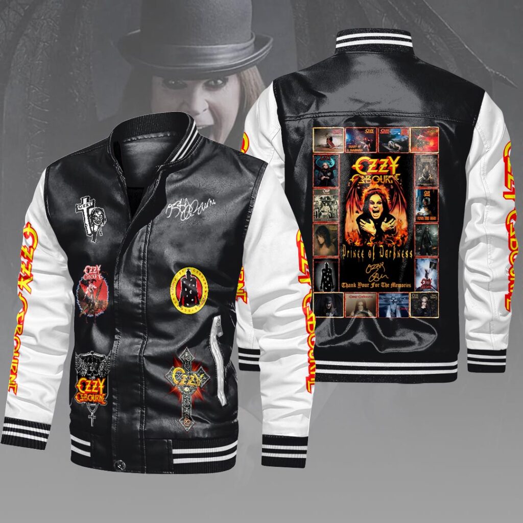 Ozzy Osbourne Leather Bomber Jacket – HOATT15948