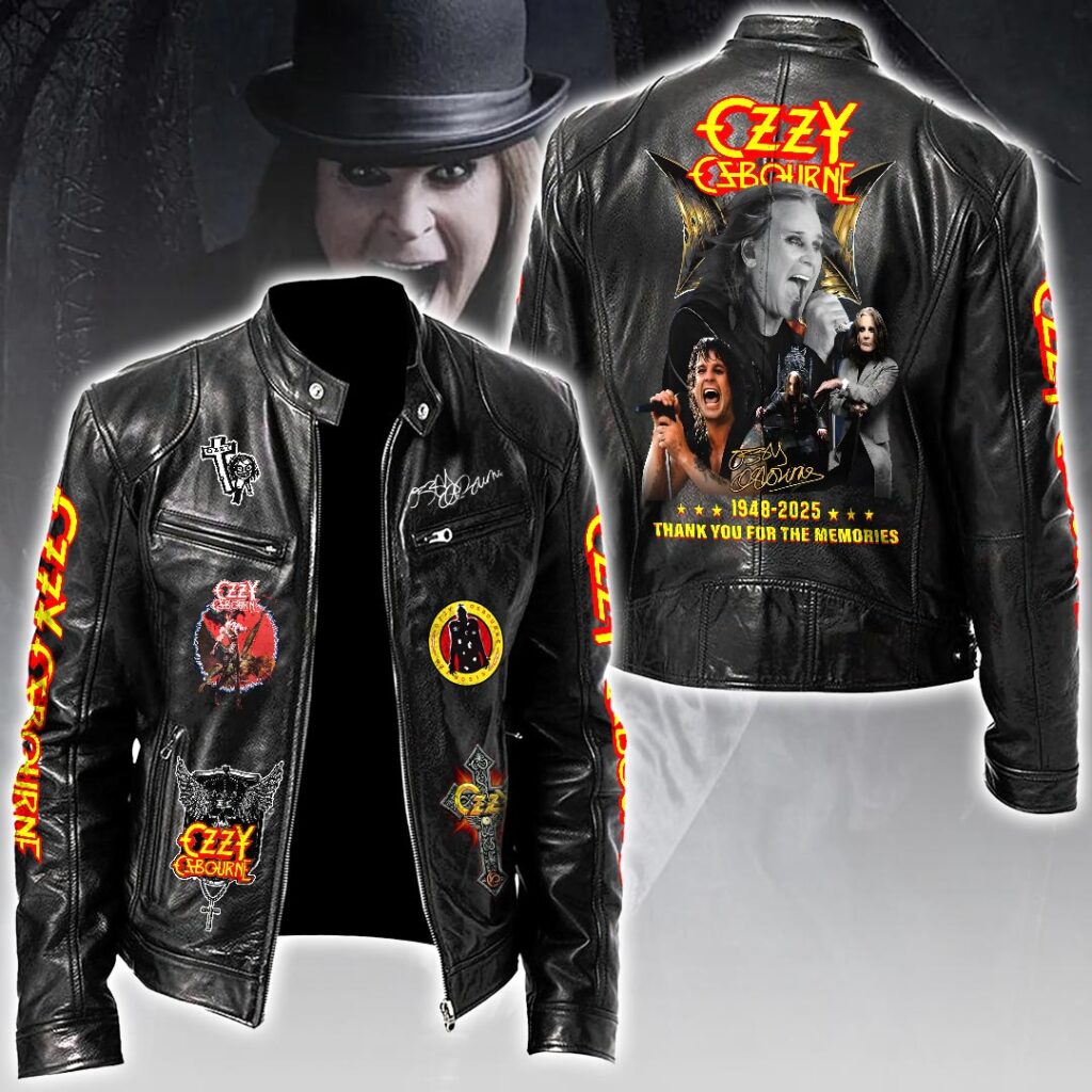 Ozzy Osbourne Motorcycle Leather Jacket – HOATT15333