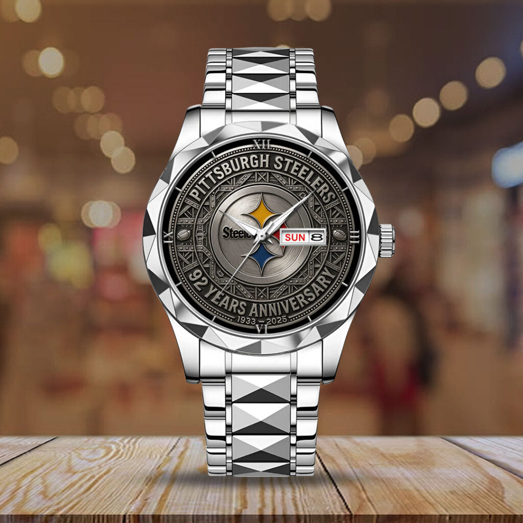 Pittsburgh Steelers 92 Years Anniversary 2025 Alloy Luxury Quartz Watch - TMTHU775
