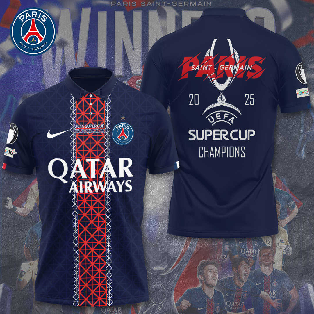 Paris Saint-Germain Super Cup Winner 2025 3D Apparel – TANTN 15309
