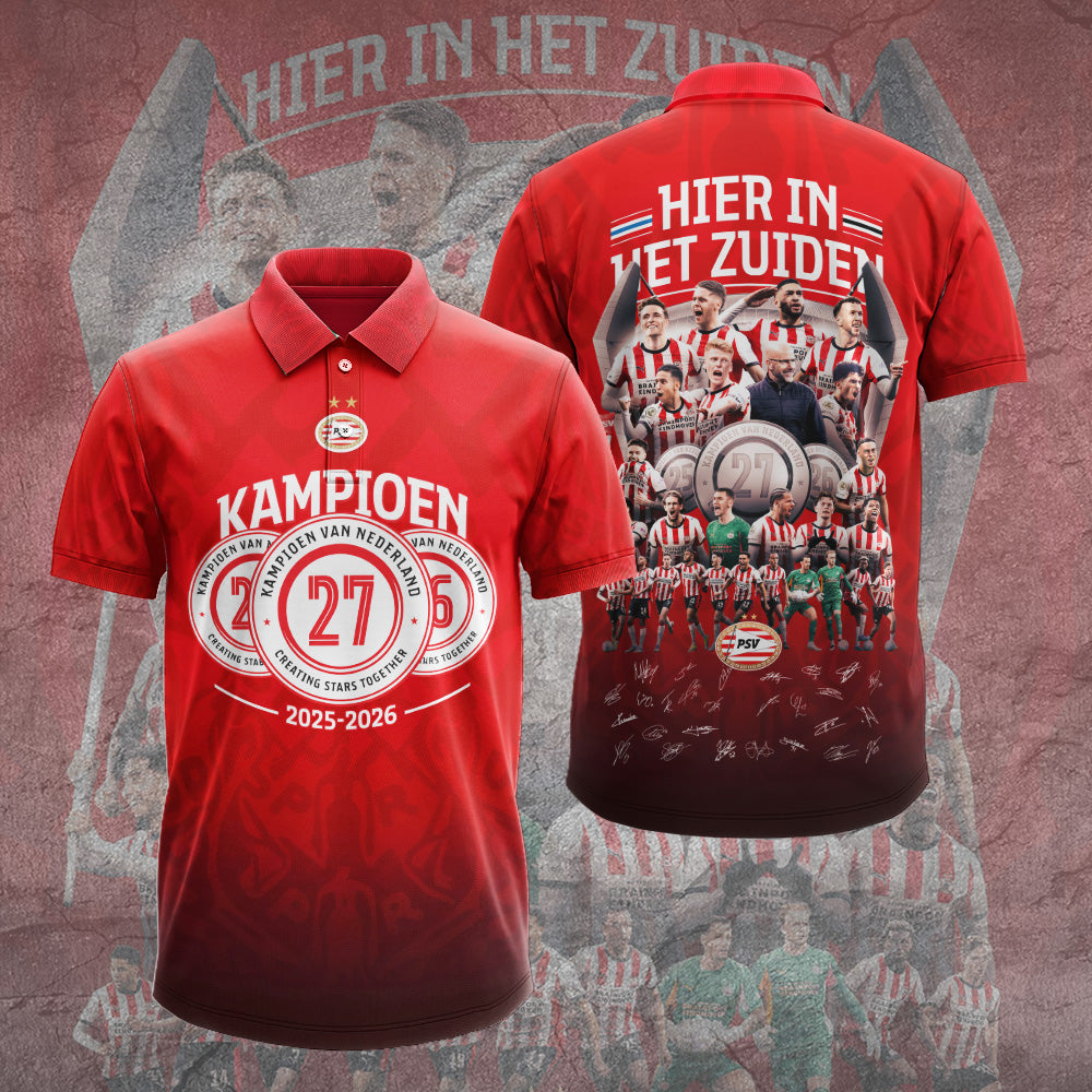PSV Eindhoven Champions 2026 3D Apparel – GNE5821