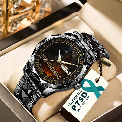 PTSD Awareness Veterans Alloy Luxury Quartz Watch - TANTN15628