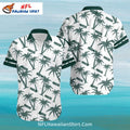 Packers Hawaiian Shirt With Palm Tree Print And Team Logo