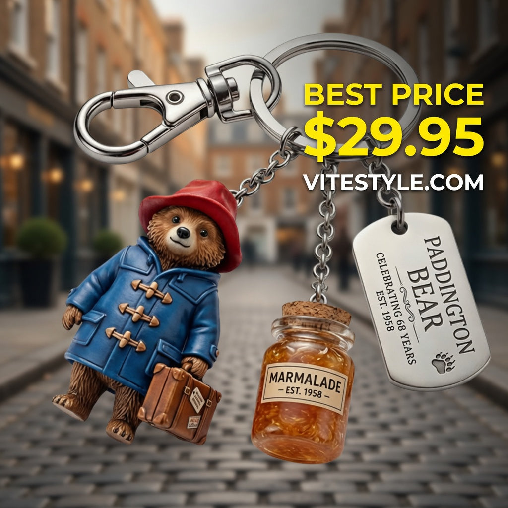 Paddington Bear Please Look After This Bear Collector Keychain