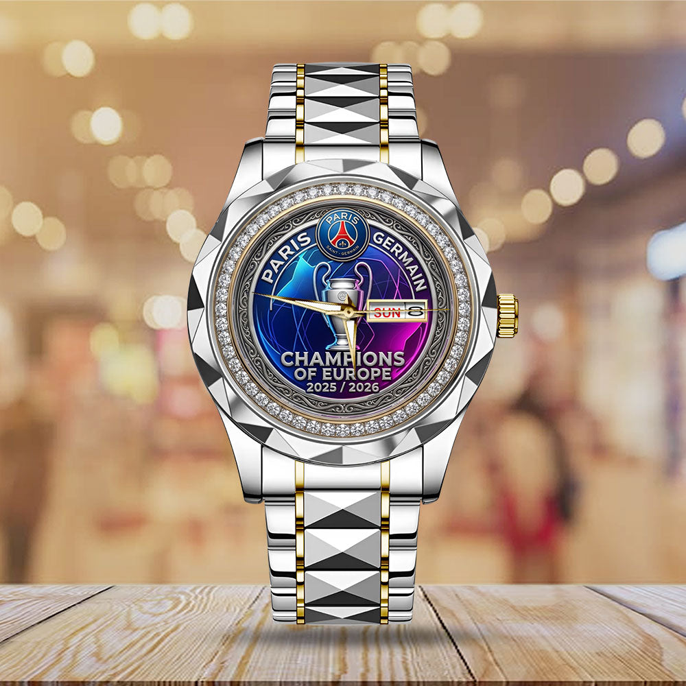 Paris Saint-Germain Champions of Europe 25/26 Alloy Luxury Quartz Watch - TMTHU6760