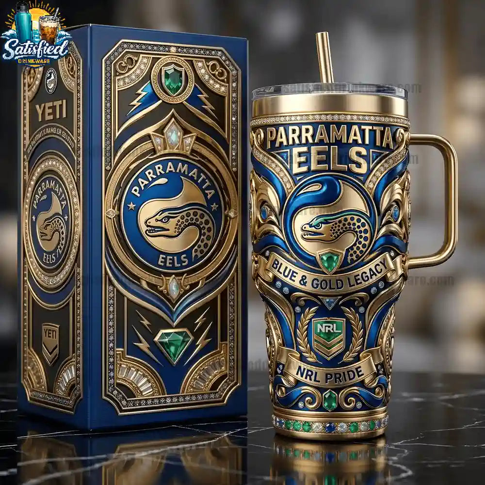 Parramatta Eels 40oz Commomerative Edition With Handle Tumbler