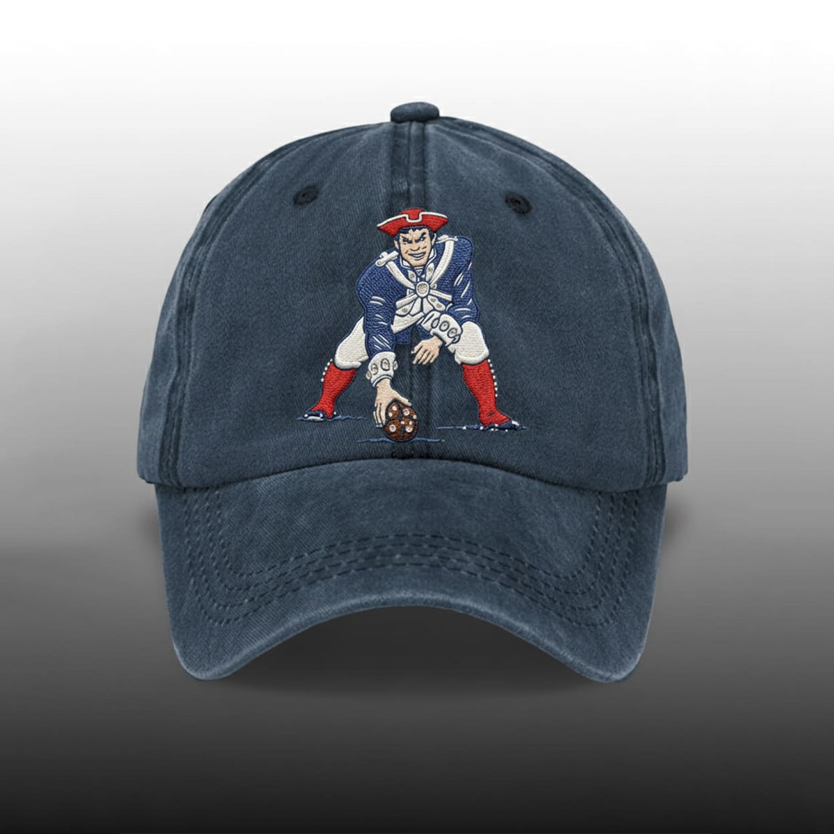 Pat Patriot Football Print Hat