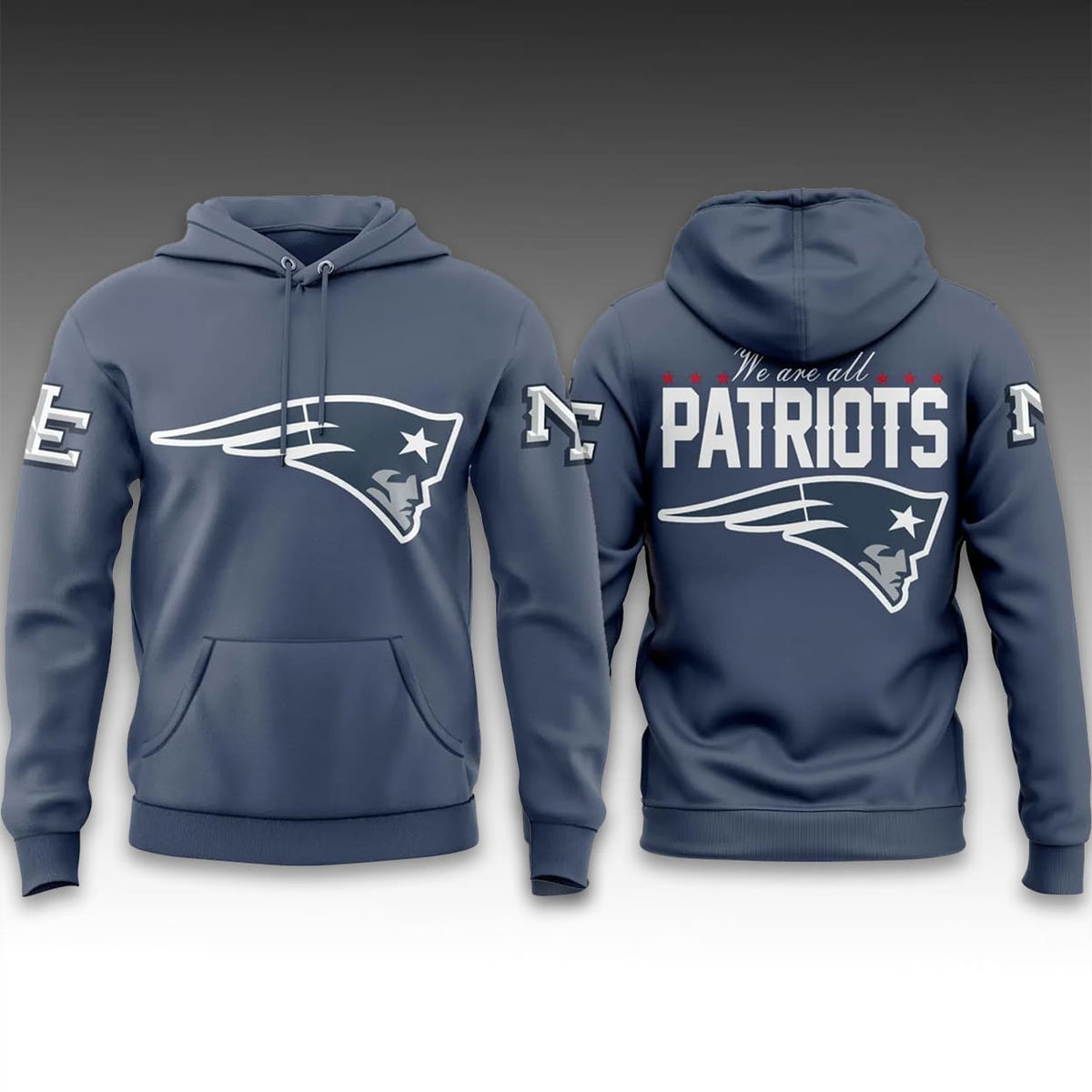 Patriots 2025 Rivalries Nor Easter Storm Blue Hoodie