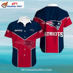 Patriots Bold Striped Collared Shirt – Red, White, And Blue