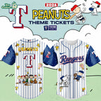 Peanuts Jersey, Rangers Jersey, Snoopy Apparel