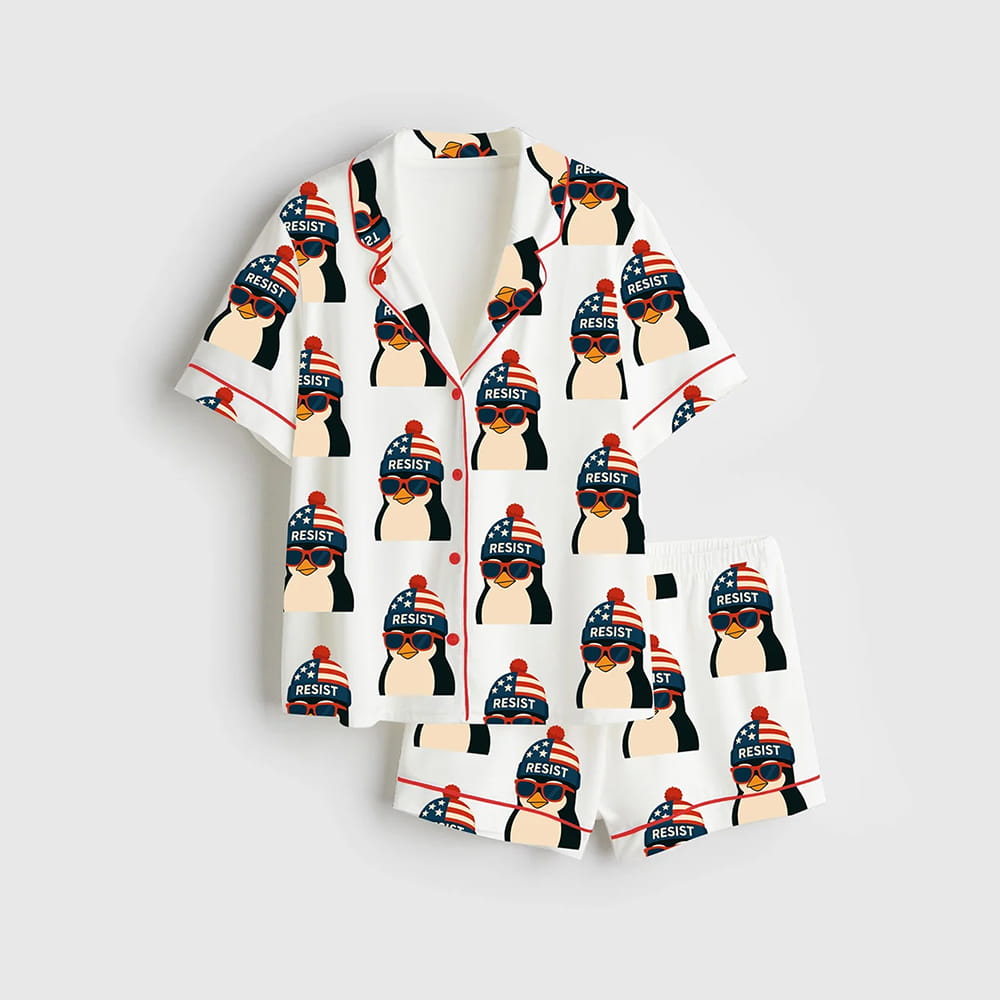 Penguin Resist Hands Off Pajama Set