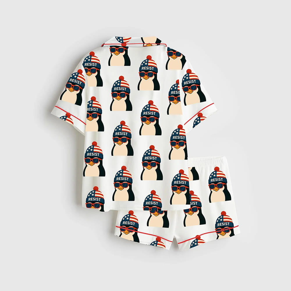 Penguin Resist Hands Off Pajama Set
