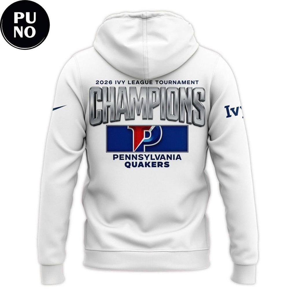 Pennsylvania Quakers 2026 Ivy League Men's Basketball Tournament Champions Hoodie T-Shirt