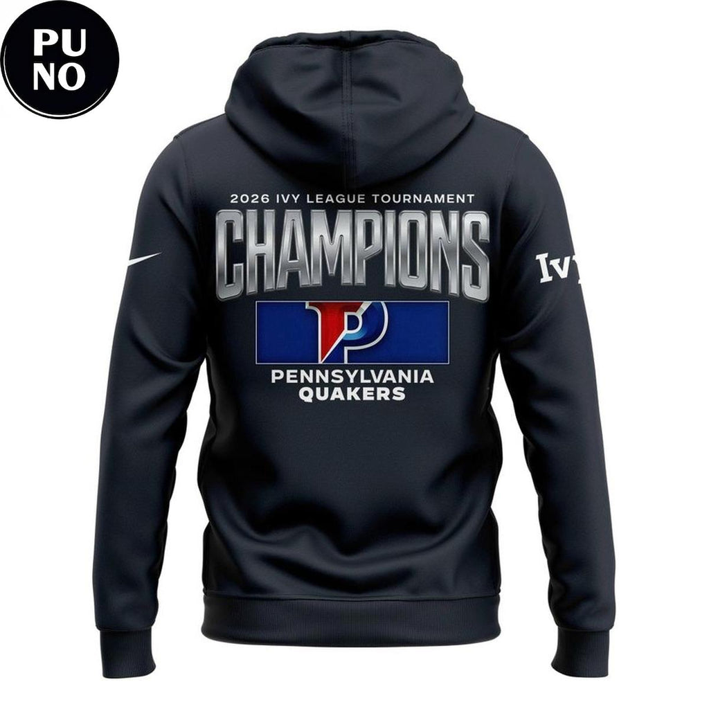 Pennsylvania Quakers 2026 Ivy League Men's Basketball Tournament Champions Hoodie T-Shirt