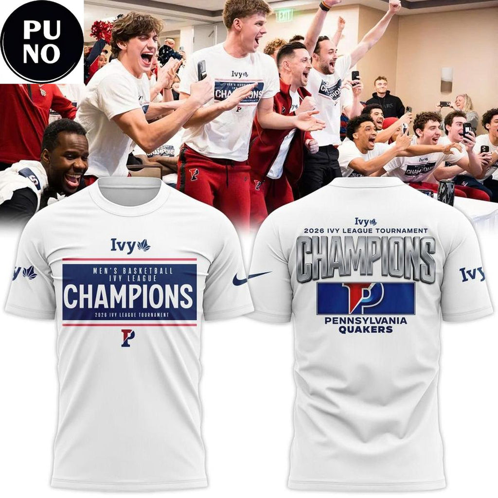 Pennsylvania Quakers 2026 Ivy League Men's Basketball Tournament Champions Hoodie T-Shirt
