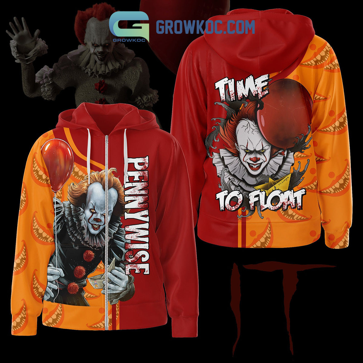 Pennywise Time To Float Halloween Hoodie T Shirt