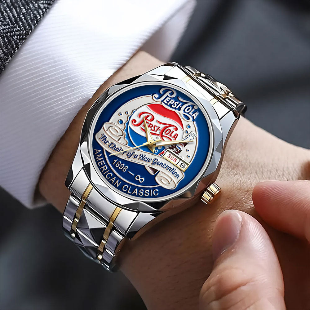 Pepsi Alloy Luxury Quartz Watch - TANTN20834