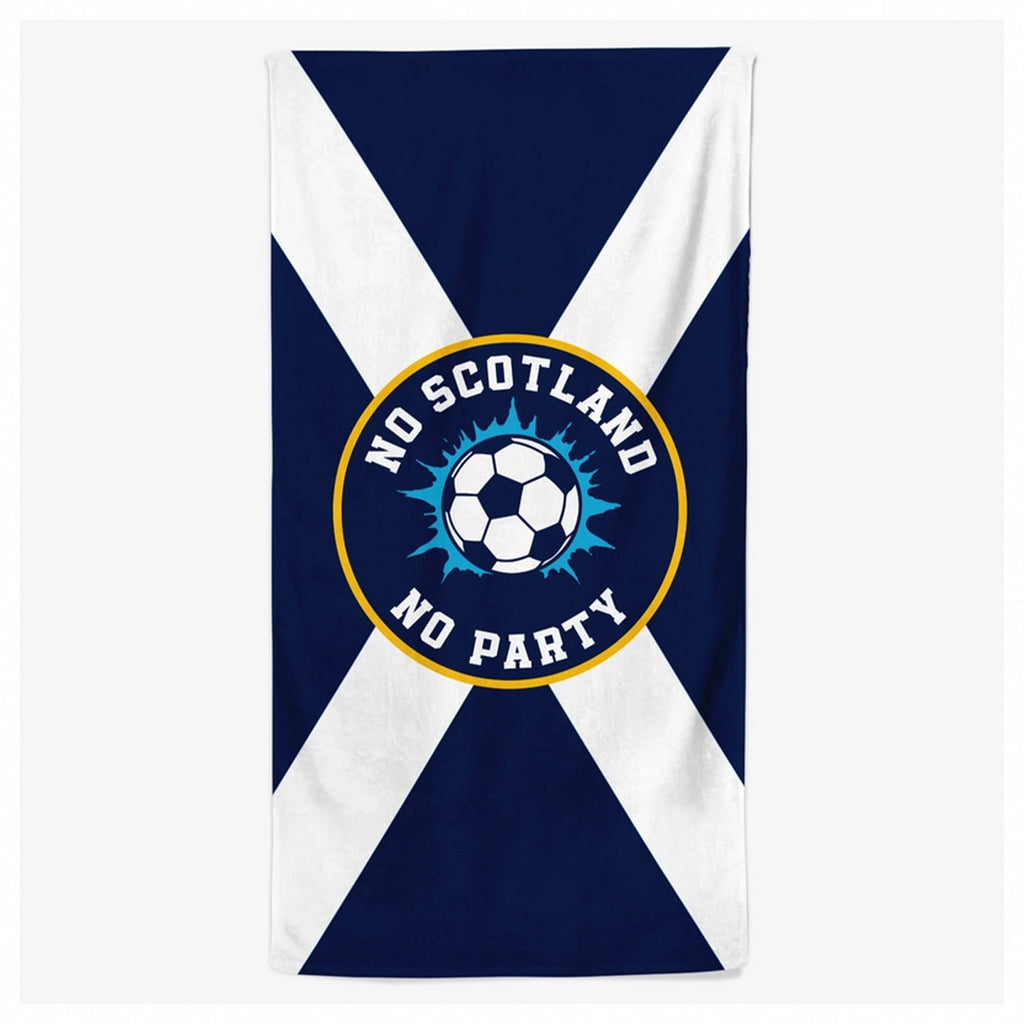 Personalised No Scotland No Party Beach Towel
